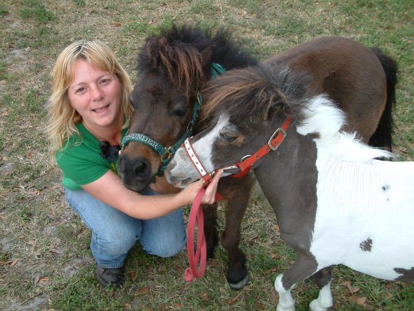 Tammy Gantt with her minis
