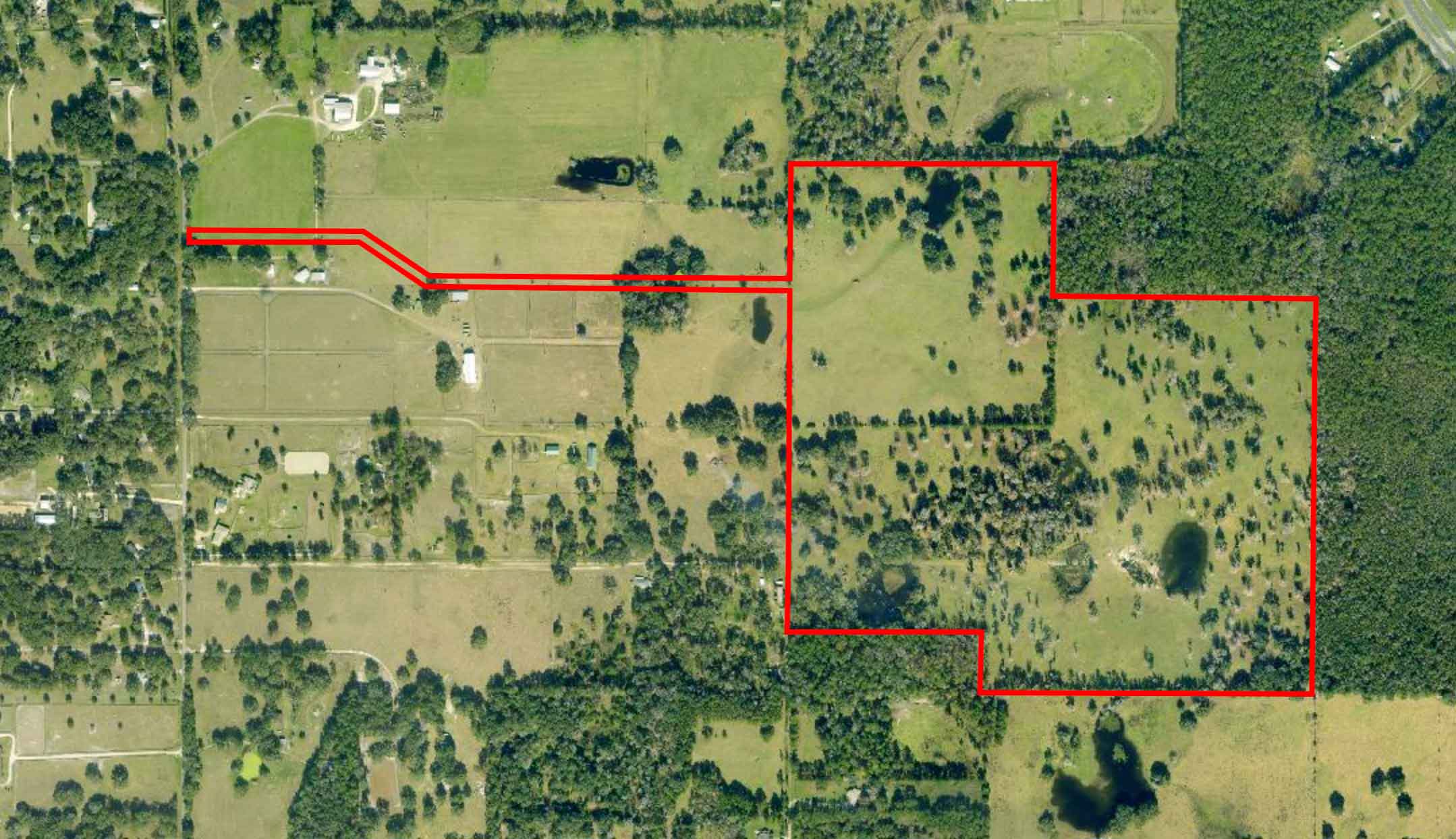 Aerial view of 00 NW 135th Avenue, Morriston, FL 32668
