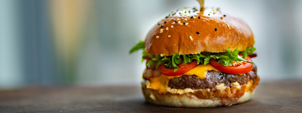 burger A loaded hamburger