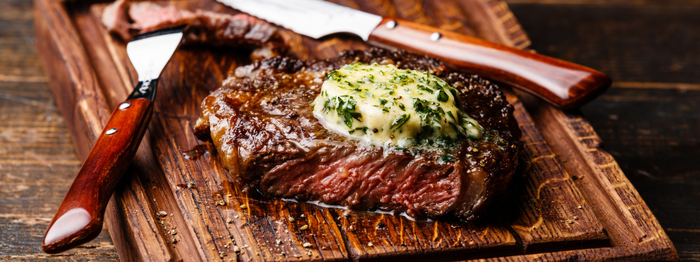 buttersteak A delicious steak with compound butter