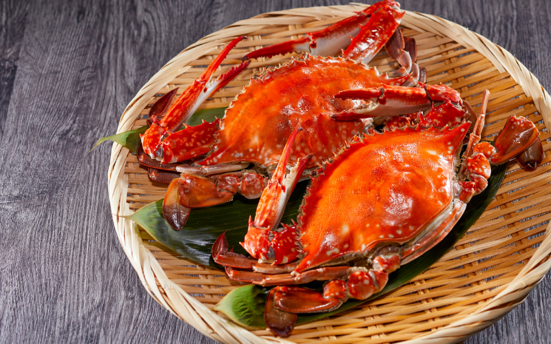 crabs in a basket